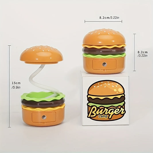 Add some fun to your bedroom with this unique 1pc Hamburger Night Light! Perfect for reading or setting an ambient vibe, this light is an ideal addition to your bedroom decor. It also makes for a great educational gift for parties, Christmas, or