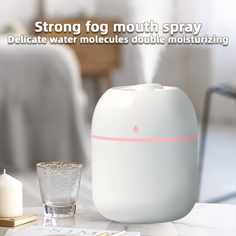 A versatile night light aromatherapy machine with USB humidifier, suitable for various spaces such as bedrooms, living rooms, offices, and cars. Features Lucky Color car aromatherapy option