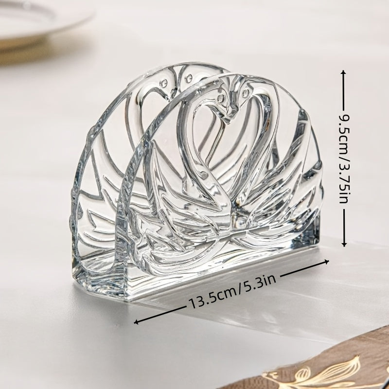 Acrylic Napkin Holder with Modern Upright Design, adds a touch of Elegance to your Dining & Coffee Tables. Perfect for Kitchen Decor and a must-have for Restaurants, Hotels, and Cafes.