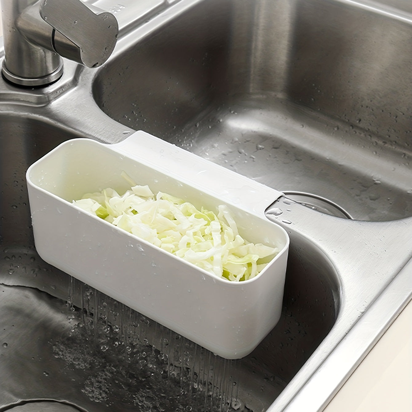 Организуйте свою кухню с помощью корзины-органайзера White Sink Organizer Basket — решения для экономии места при хранении