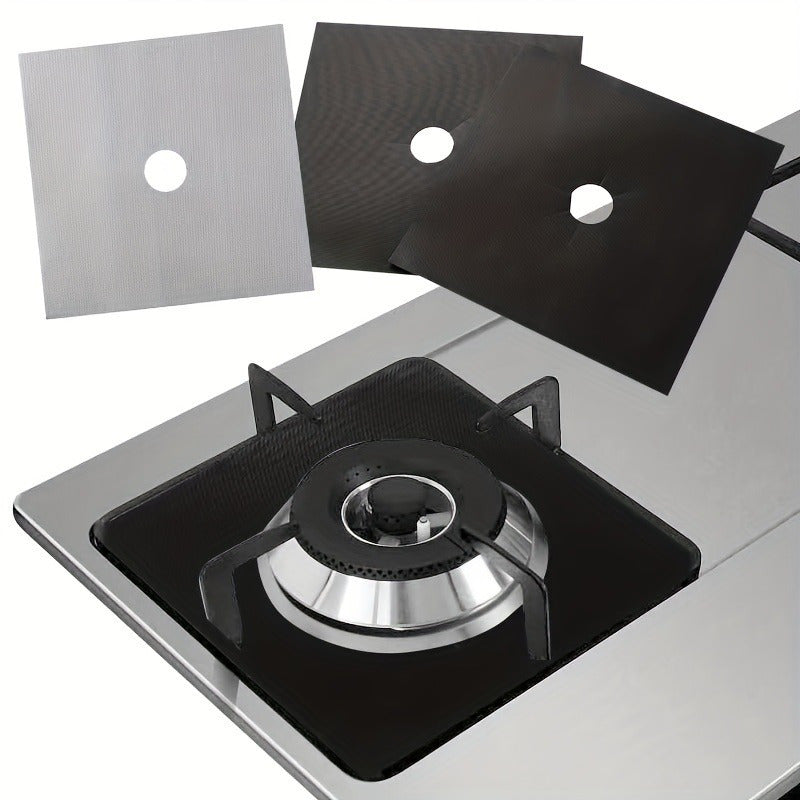 Double the Thickness Non-Stick Stove Burner Covers for Gas Stoves - Reusable, Easy to Clean, and Protective - Prevents Scratches and Burns on Cooking Surfaces