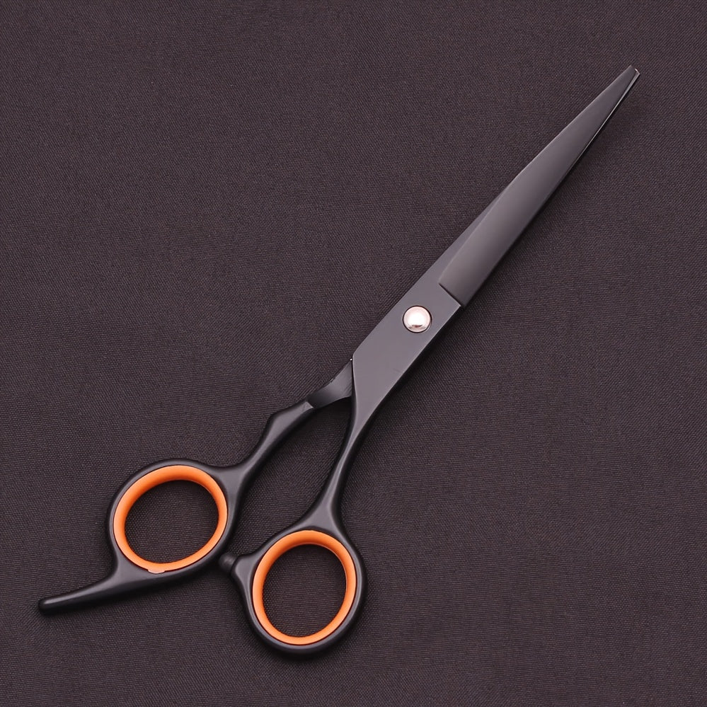 6-inch hair cutting scissors set with a variety of styling tools including thinning scissors, shaver comb, double-sided comb, and apple comb.