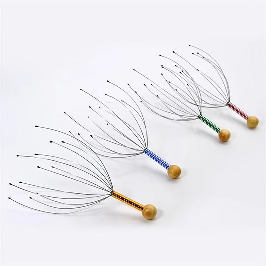 Handheld Scalp Massager promotes deep relaxation, hair stimulation, and stress relief.