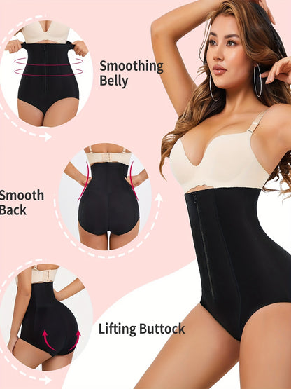 Zipper Butt Lifting Control Panties for Women, Slimming High Waist Shapewear & Sexy Lingerie