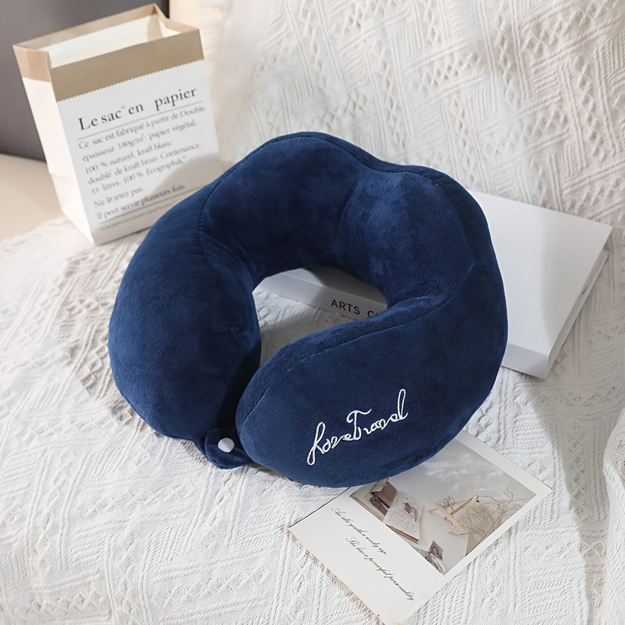 U-shaped Pillow with Neck Support for Travel, Airplanes, and Office Naps - Portable and Specialized Adult Neck Pillow