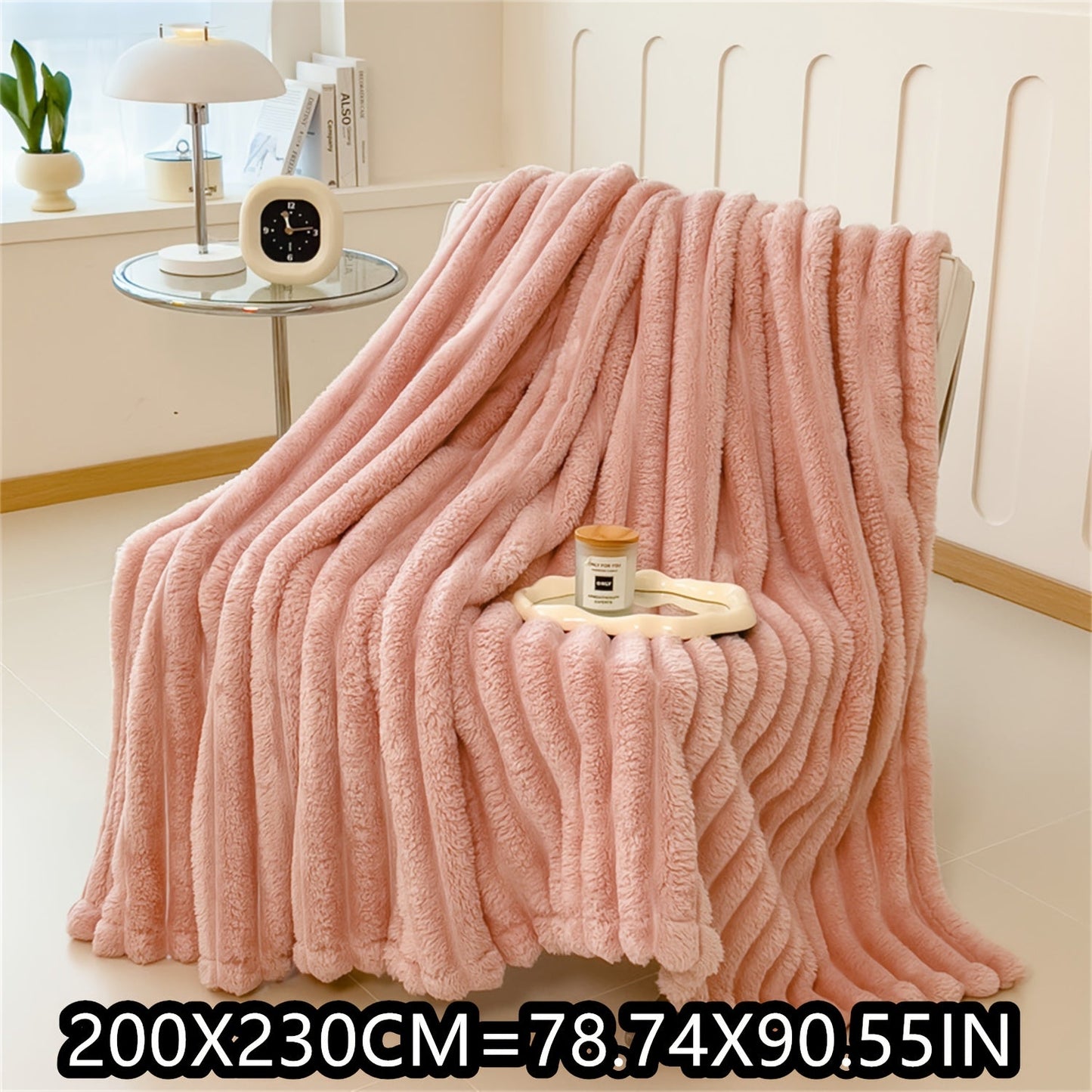 Indulge in the luxury of a Soft Plush Faux Rabbit Blanket - Cozy, Warm, and Stylish for Home, Work, or On the Go - Perfect Gift for Any Occasion