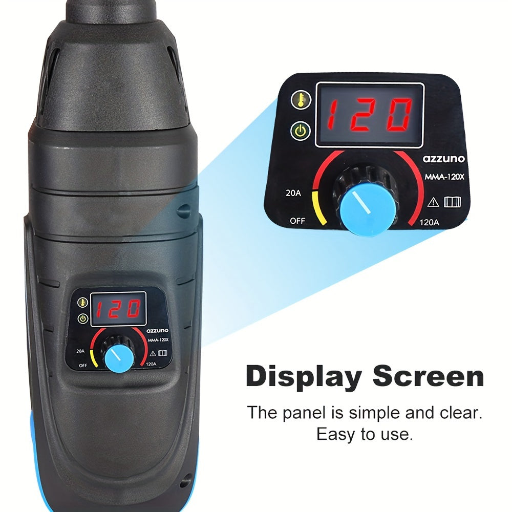 Small handheld arc welding machine with digital intelligent current thrust feature and new design, ideal for simple welding tasks.