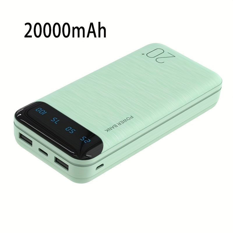 10000mAh Portable Power Bank with various interfaces for charging smartphones and electronic devices, ideal for outdoor use and travel.