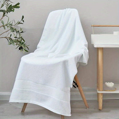 - High-quality cotton bath sheet for quick drying in large bathrooms, with hotel-grade durability and absorbency.