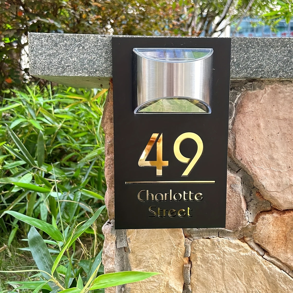 Personalized 3D Acrylic Address Sign