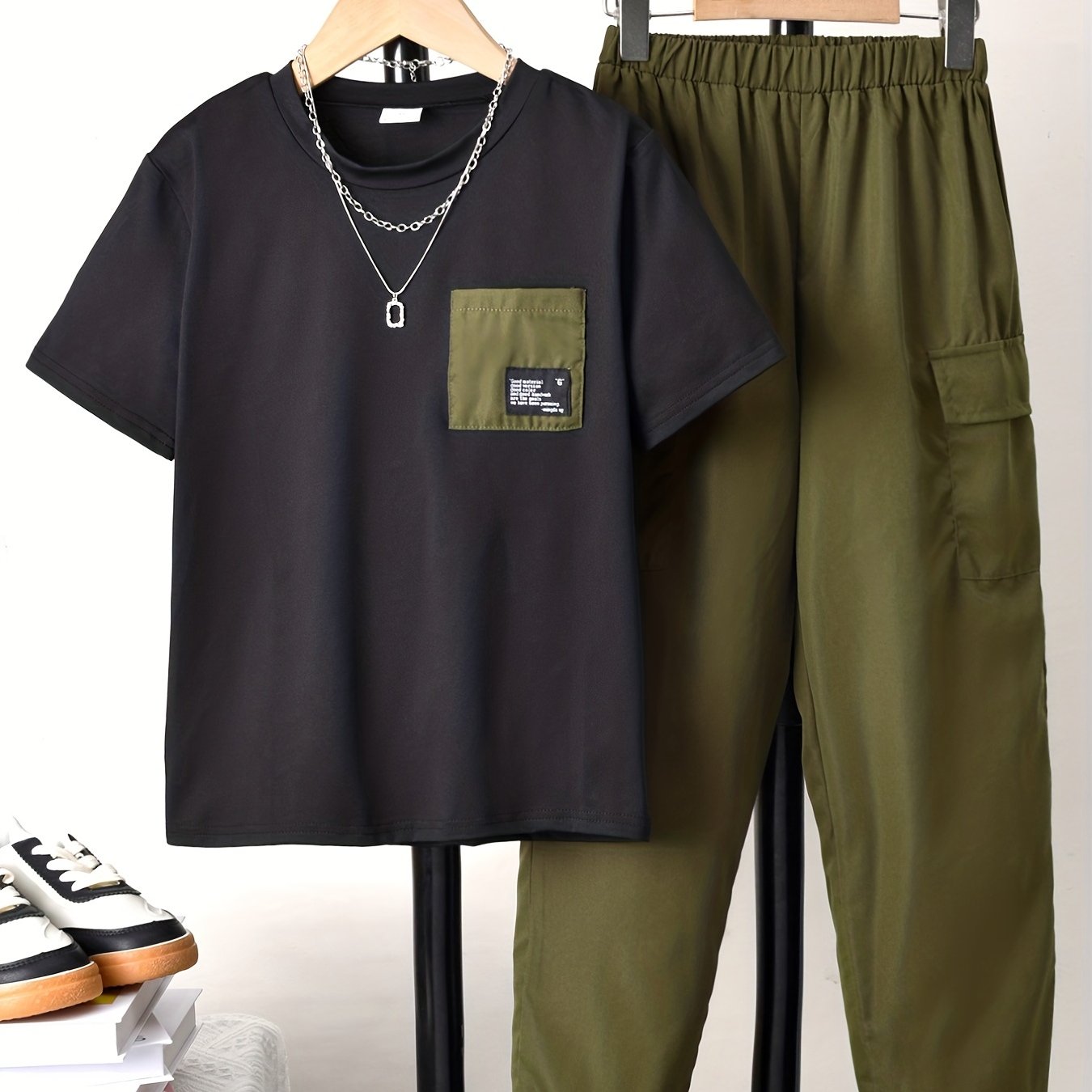 Boys' Casual T-shirt Set, includes Short Sleeve and Long Sleeve Top