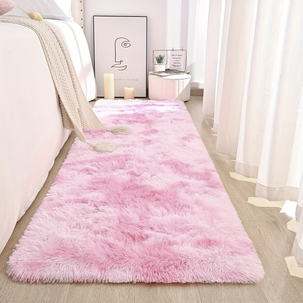 Luxurious Tie-Dye Plush Area Rug for Living Room and Bedroom, Soft Polyester Rug Available in Various Sizes: 40*60cm, 40*120cm, 80*160cm, 140*200cm, 160*230cm, 200*200cm