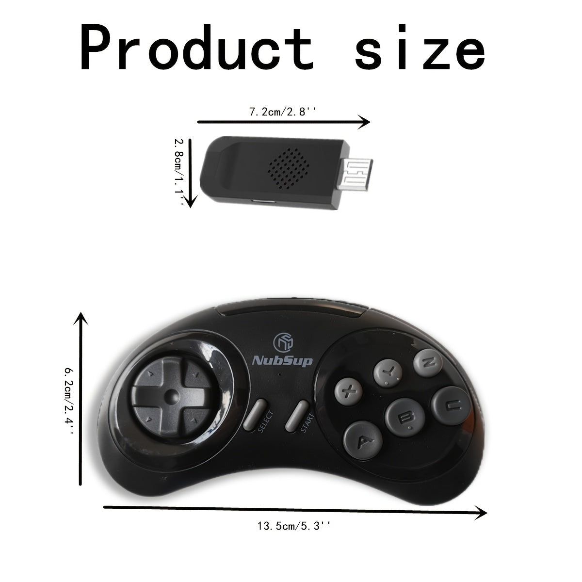 Retro Stick 3.1 Wireless Controller for TV with Plug and Play USB, ABS Material, No Battery, Easy Setup, and 2.4G/3G/4G/5G Connectivity.