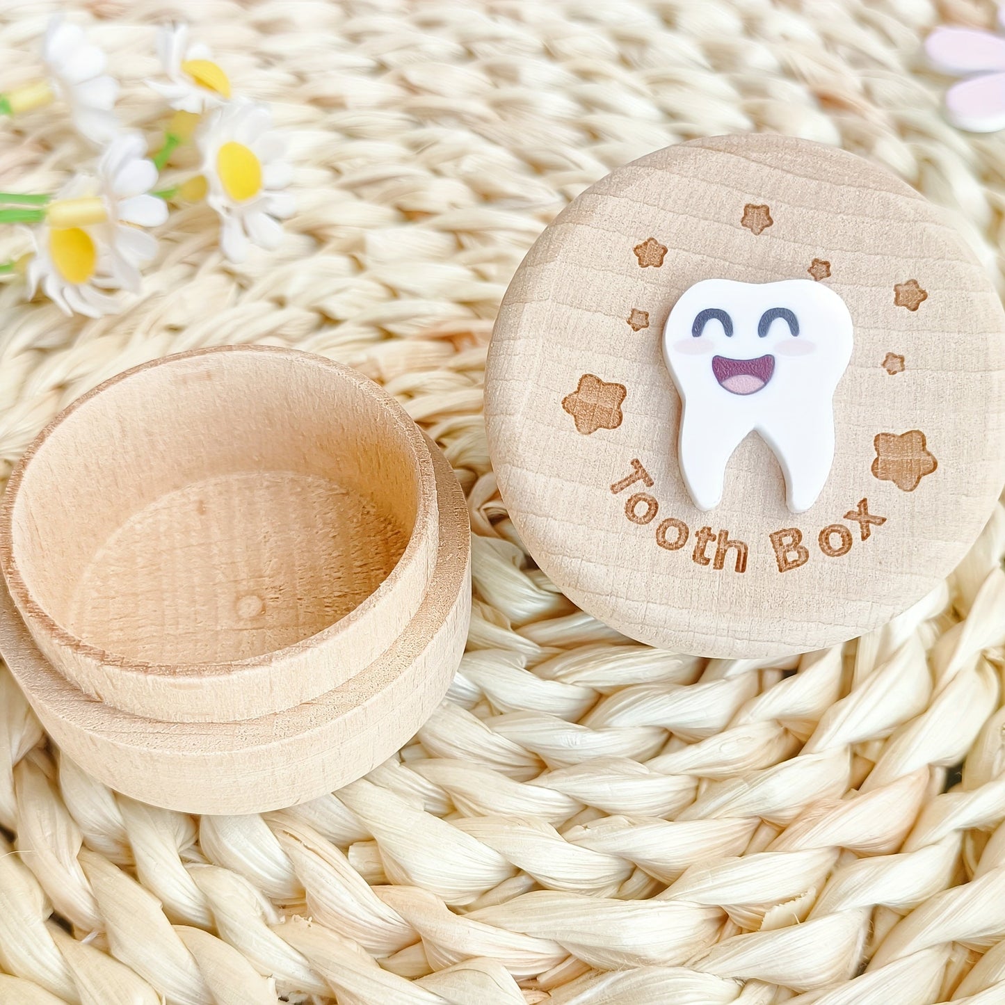 Capture Precious Moments with Cherished Memories Wooden Tooth & Fetal Hair Collector - The Perfect Keepsake for Young Children, Great Birthday Gift for New Parents, and Charming Home Decor Piece