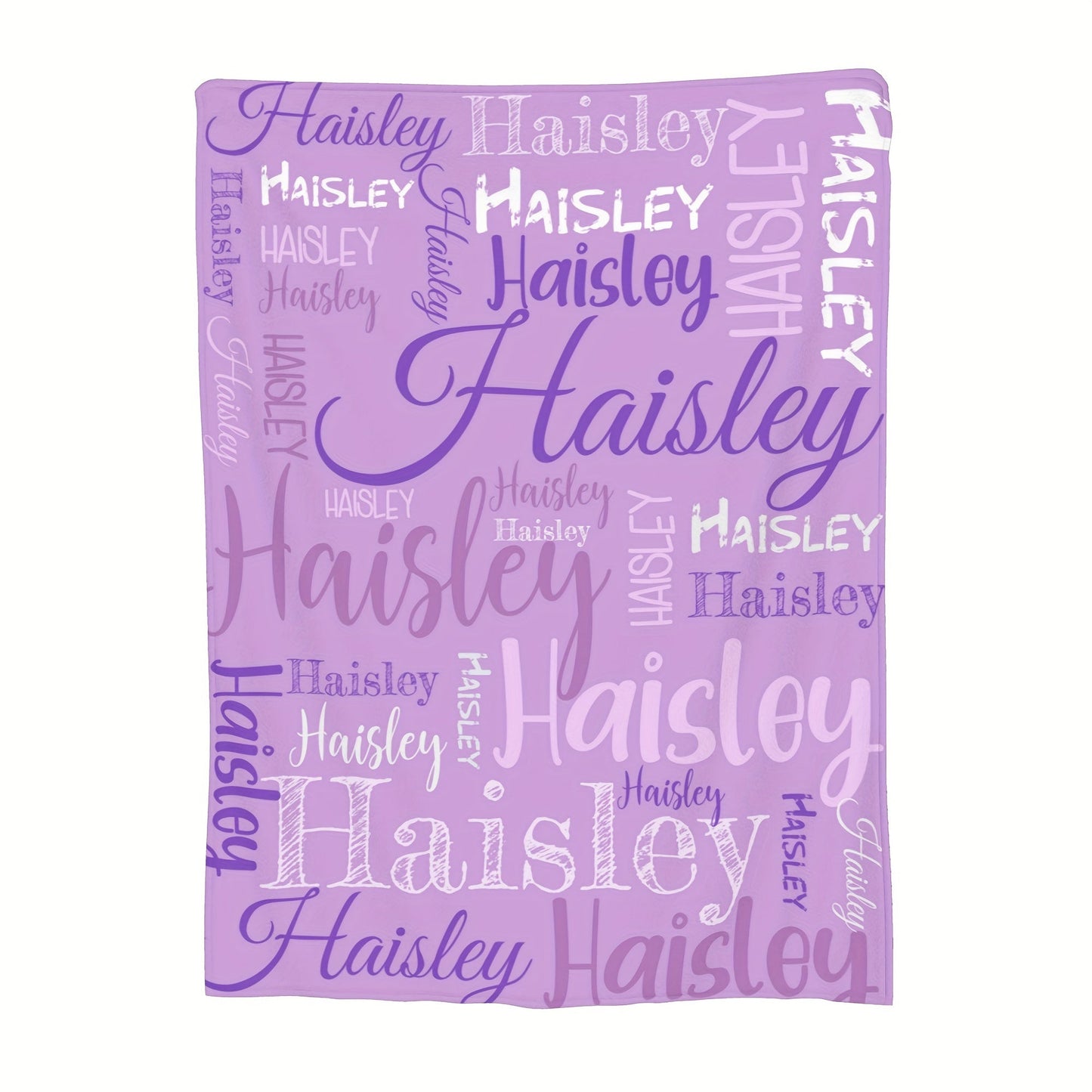 Personalized Soft Polyester Throw Blanket with Custom Name - Ideal for Couch, Bed, Office, Camping & Travel - A Thoughtful Gift for Loved Ones on Special Occasions like Christmas, Birthdays & Holidays