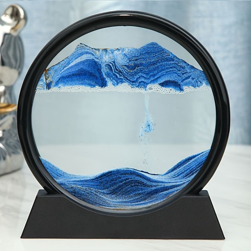 Art Timer Quicksand - Unique Decor for Living Room, Creative Gift Idea for Home and Office Desk