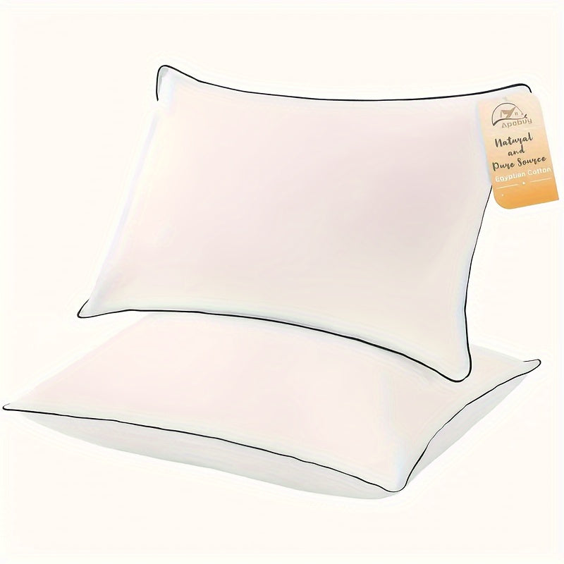 Luxurious Cooling Sleep Pillow - Standard Size, Filled with Premium Soft Down-Alternative Material, Perfect for Back, Stomach, and Side Sleepers. Easy to Clean in the Washing Machine, Portable with Full-Body Support. Made from Polyester (PET) Material.