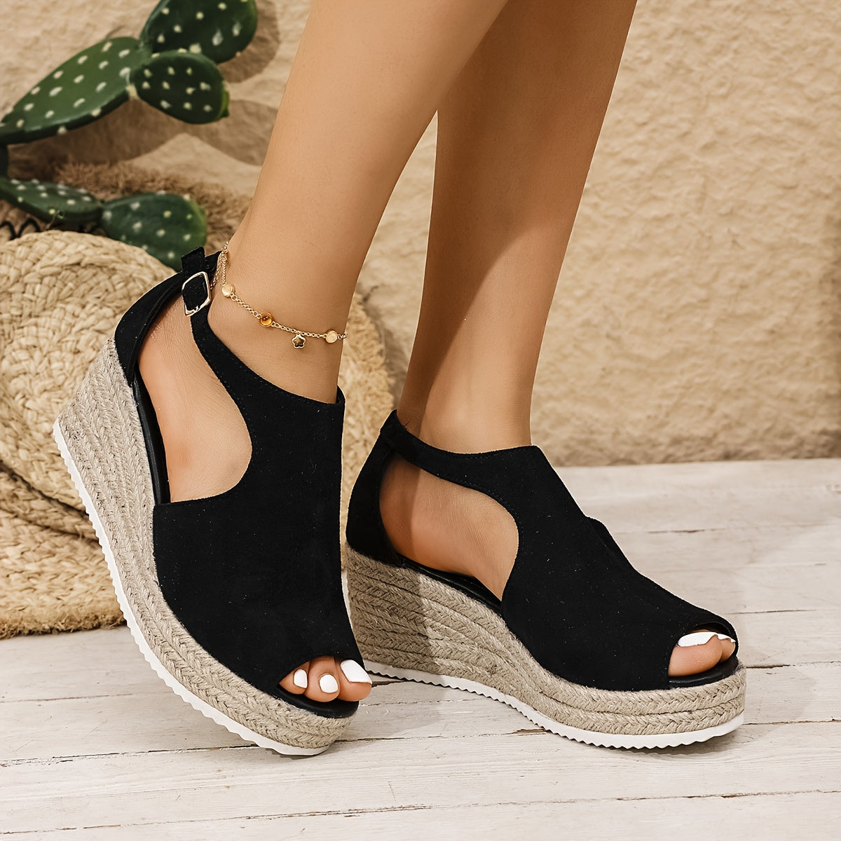 Comfortable, trendy black summer sandals with a classic, sexy style.