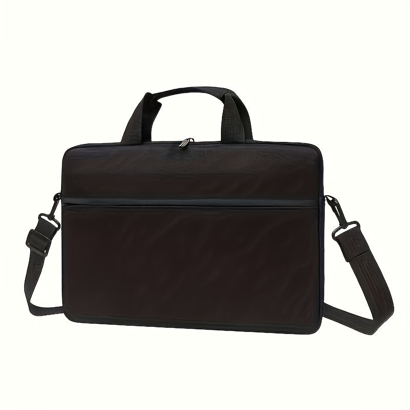 Spacious laptop messenger bag made of polyamide, featuring a durable briefcase design. Suitable for travel and work.