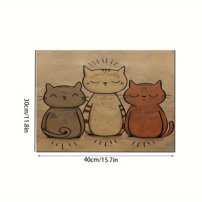 1pc Cute Cat Pet Placemat for Cats and Dogs, Suitable for All Seasons and Easy to Care.