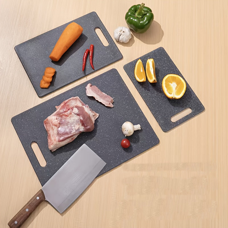 1 piece of marble cutting board made of PP Plastic, featuring a double-sided design for versatile use