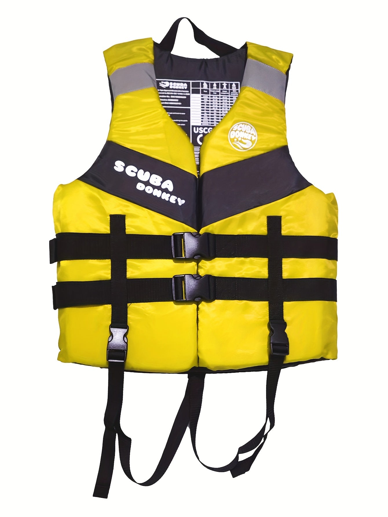 HISEA Polyester Sports V-neck Vest for Water sports with adjustable safety life jacket. Perfect for outdoor activities like kayaking, boating, swimming, and rafting.