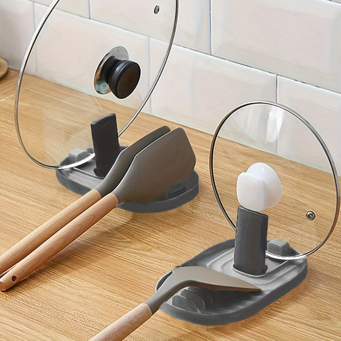 1 pc Multipurpose Kitchen Tool Holder for Home or Restaurant, for holding pot lids, soup spoons, spatulas, and other kitchen utensils. Can be folded for easy storage and organization.