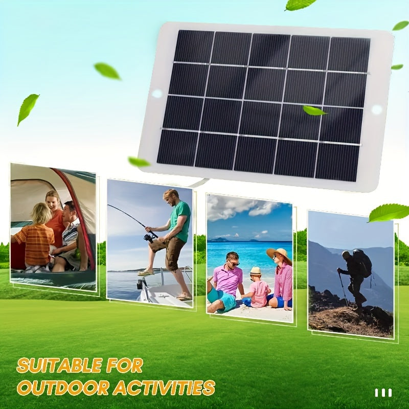 Solar charger panel with magnetic attachment, USB output, and detachable photovoltaic module for stable power supply, suitable for power banks, phones, camping, home, and RV use.