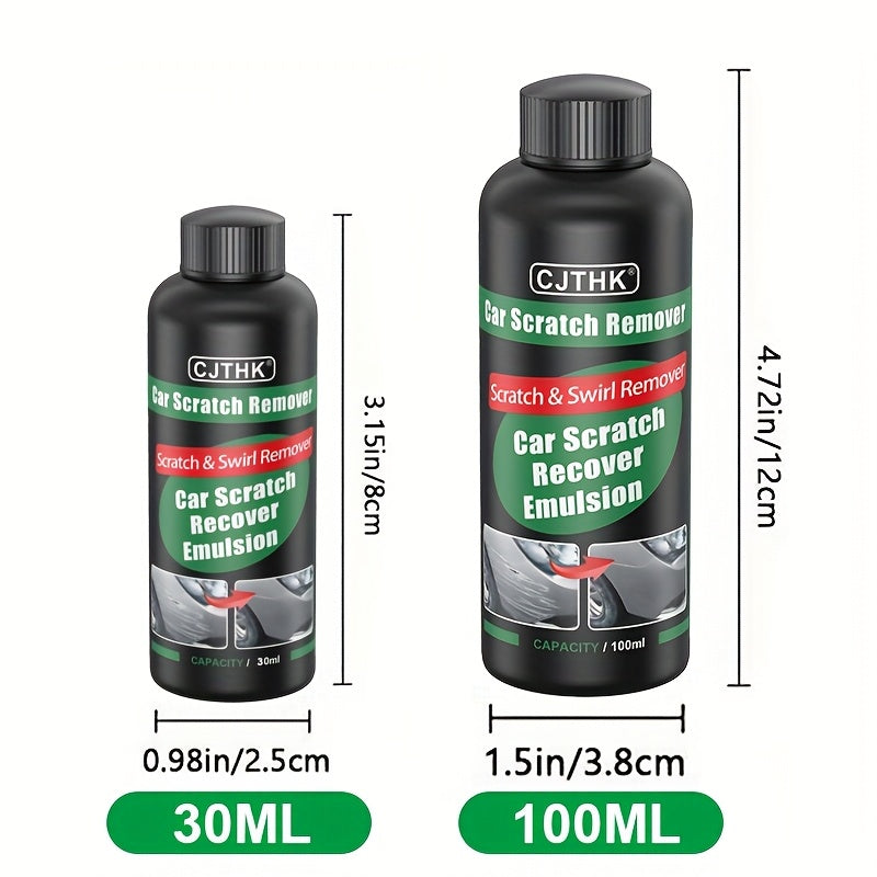 Universal car scratch repair wax kit for all vehicles, removes scratches and swirls, restores shine.