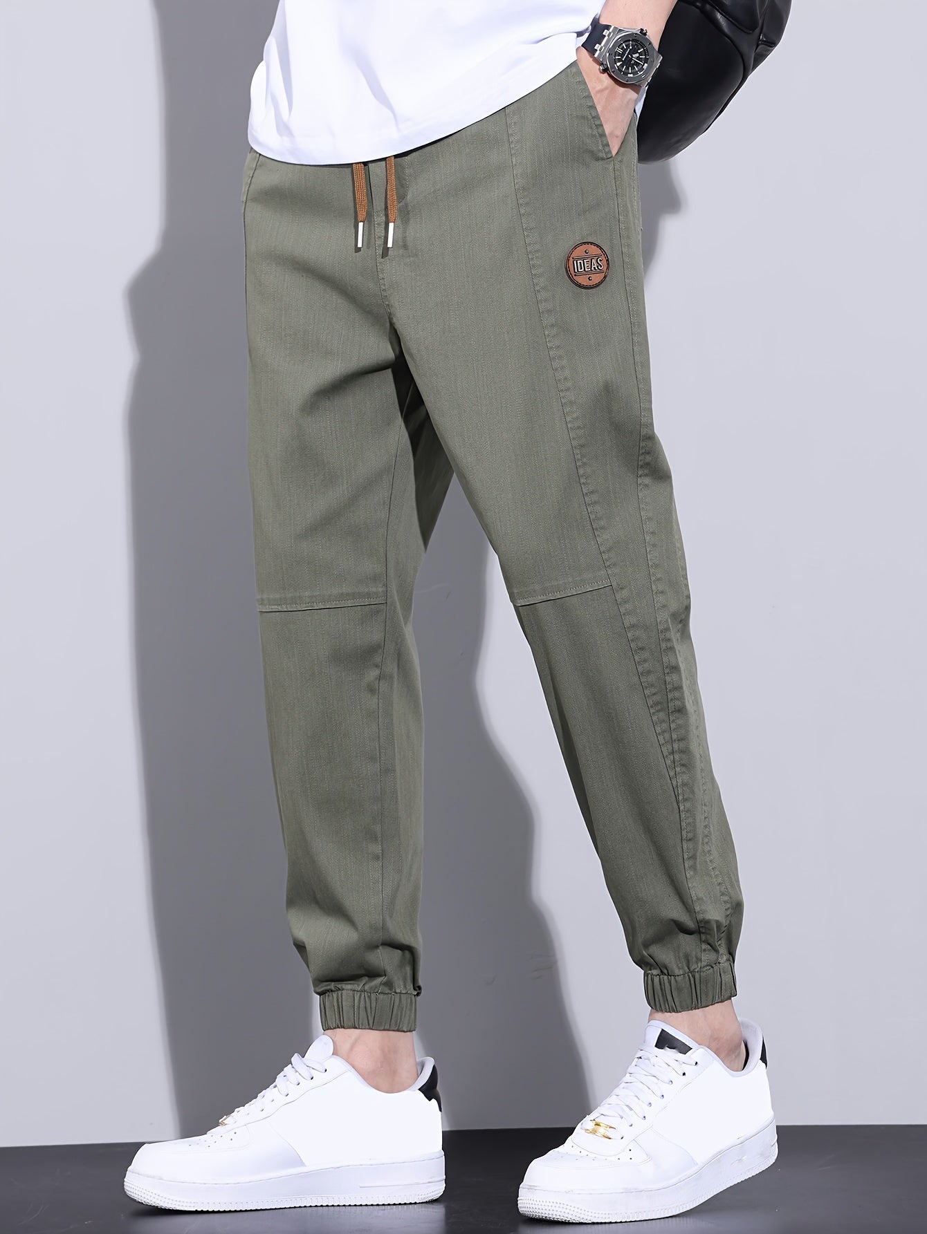 Men's casual joggers - loose fit with drawstring waist, cotton blend, versatile and stylish for all seasons.