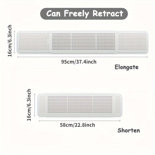 Cold Air Guide for Wall-Mounted Air Outlets with Anti-Direct Blowing Windshield