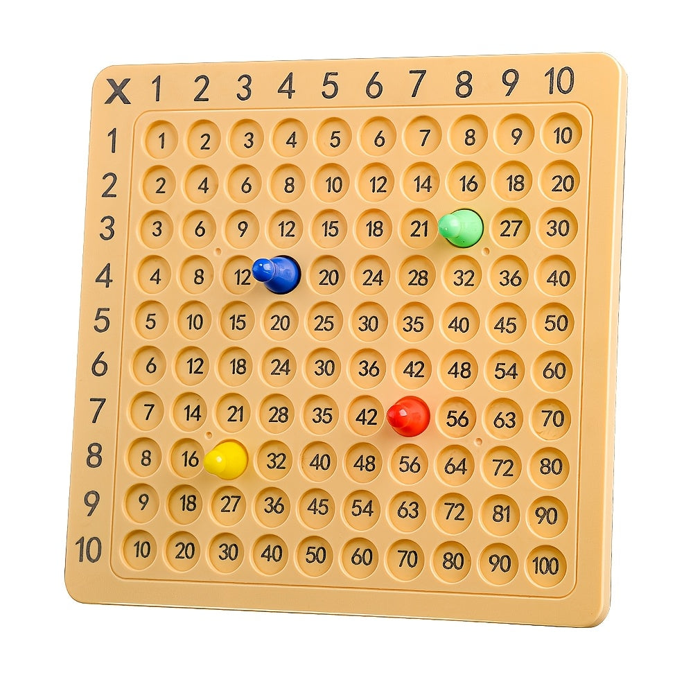 Educational tabletop game based on the multiplication table for elementary school math, ideal for family and friend gatherings.