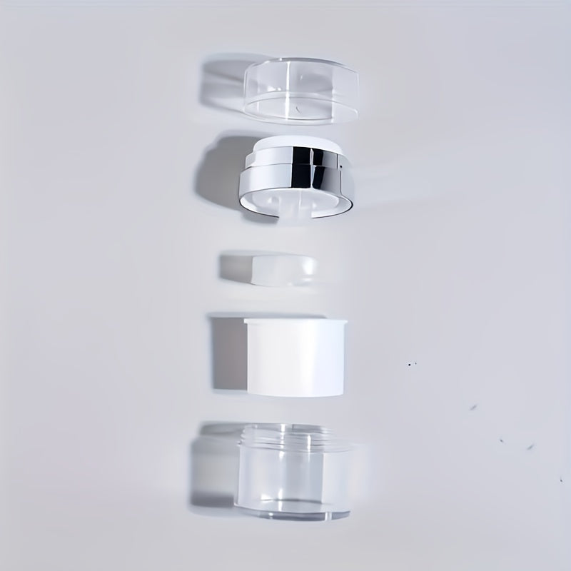 One set of 3 Airless Pump Bottles for cosmetics, ideal for travel-sized containers and thick moisturizers.