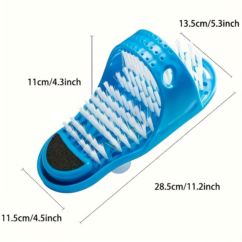 Две без запаха массажные щетки для ног в душе для отшелушивания и ухода за ногами, без электричества.