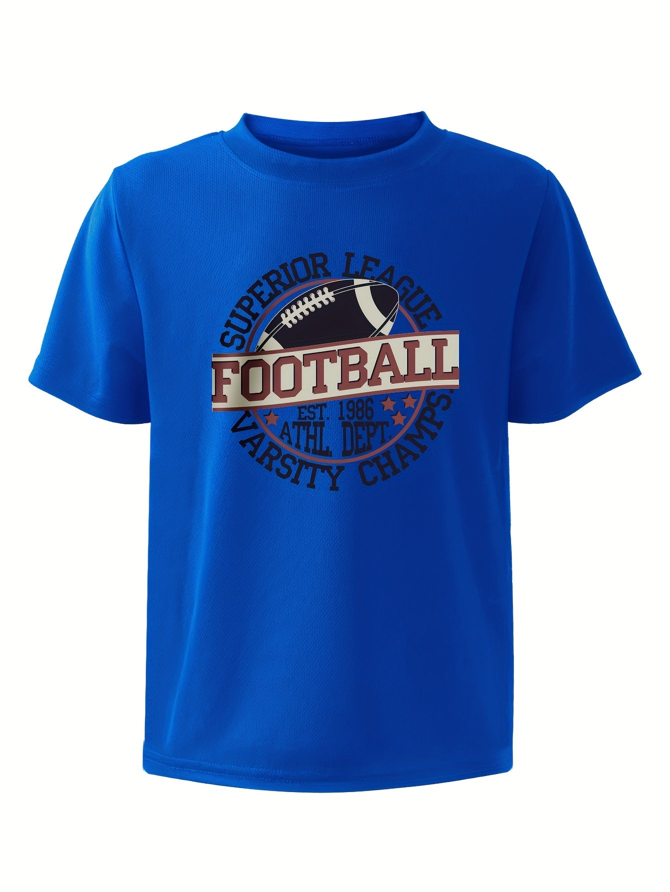 Boys' 5pcs Quick-Dry Sports T-Shirts - Ideal for Basketball, Soccer, Football, & Baseball Training and Casual Wear