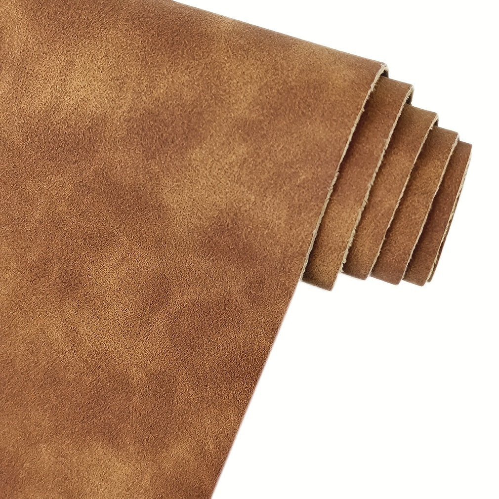 1 piece of soft smooth synthetic suede PU faux leather fabric for DIY wallets and bags.