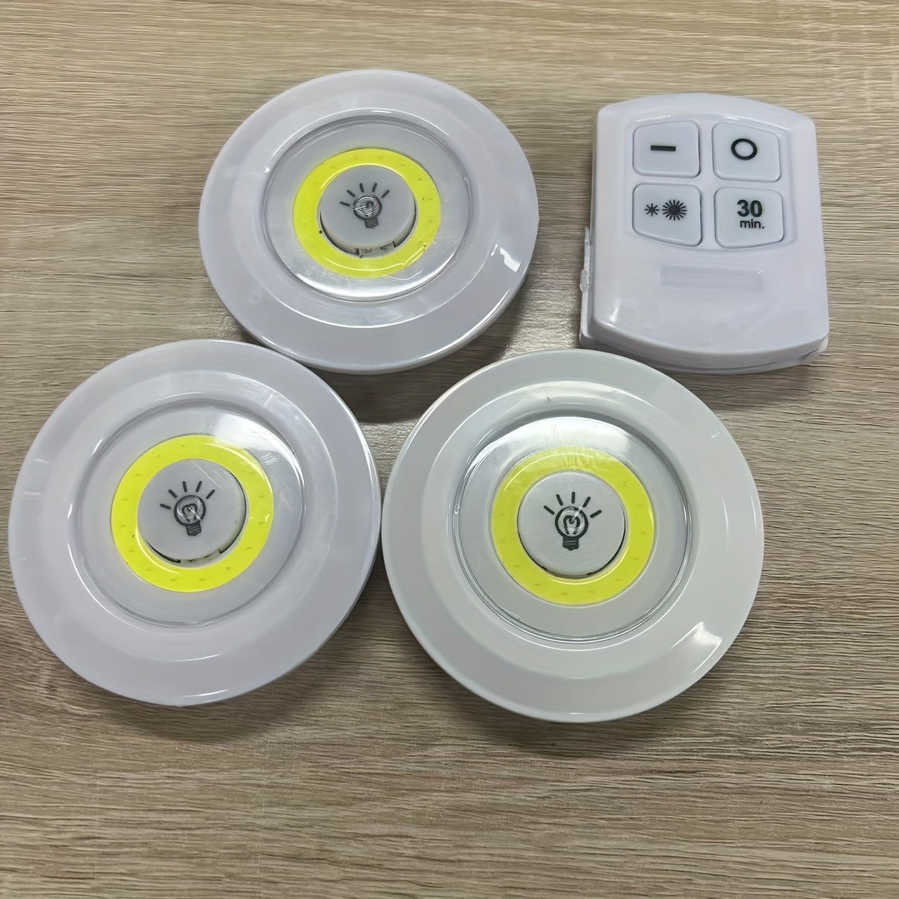 6pcs/3pcs Smart Wireless LED Under-Cabinet Lights COB Night Light With Remote Control - Ideal for Wardrobe, Kitchen, etc.