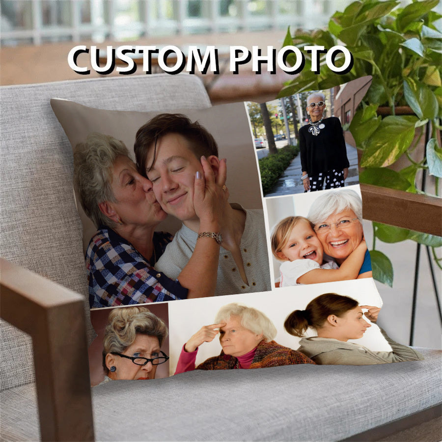 Customizable Pillowcase featuring a Personal Photo - Made with Soft Polyester, Zippered Design for Sofas and Beds - Ideal Present for Valentine's Day, Christmas, or Halloween - Easy to Clean in Washing Machine