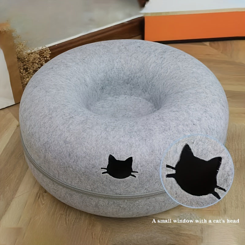 Cat Tunnel Bed that is lightweight, scratch-resistant, and suitable for all seasons.