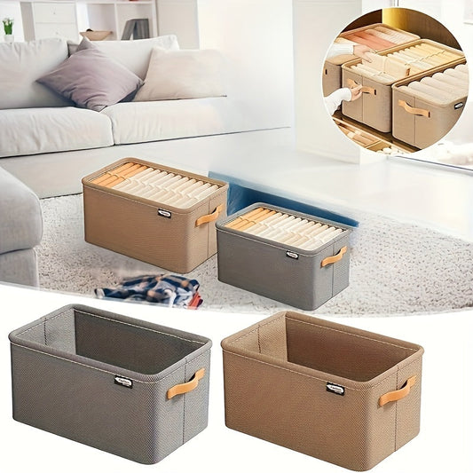 Organize your wardrobe with ease using Stackable Wardrobe Organizer Drawers. These folding storage baskets are perfect for sorting clothes, diapers, and pants. Featuring a built-in steel frame, these drawers are designed for durability. Suitable for ages