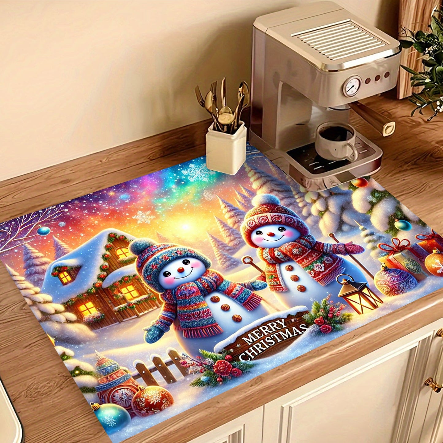 Protect your stove top with our Festive Christmas Snowman Stove Top Protector! This anti-slip, waterproof cover prevents scratches on electric glass stoves, cooktops, washers, dryers, and ironing mats. Easy to clean, heat-resistant, and no electricity