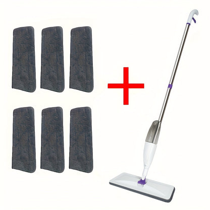 Flexible Microfiber Spray Mop for Effortless Floor Cleaning on various surfaces with reusable pads