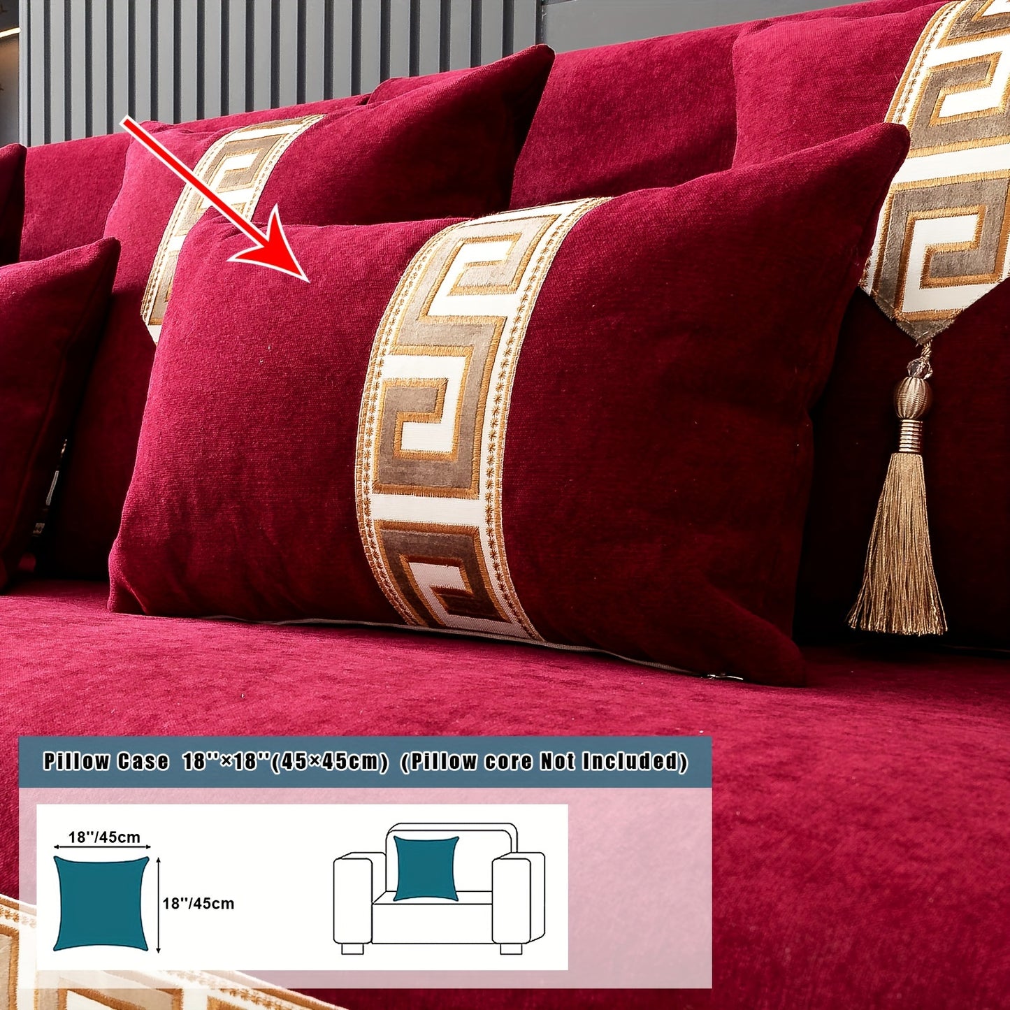 European-style Snowy Sofa Cushion, Chic Nordic Light Luxury, Popular in Europe, US, and Middle East.