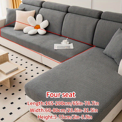 Modern Jacquard Sofa Cover made of durable polyester & spandex blend, non-slip, pet-friendly, easy care, suitable for armchair to sectional sofas.