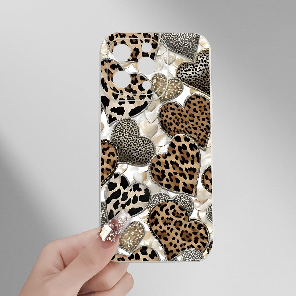 Chic leopard print iPhone case for various models, great gift for any occasion.