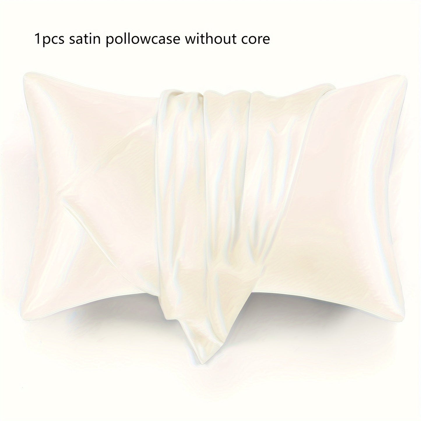 Satin Pillowcase in Queen Size, Envelope Closure for Silky Softness, Cooling Breathable Polyester Fabric, Machine Washable, Features Active Printing and Woven Craftsmanship, Lightweight at 80-85g Square Weight.