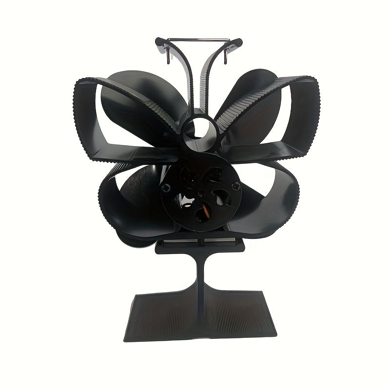 Introducing the 2023 New Thermal Power Fireplace Fan, Model 379, also known as the Butterfly Model. This popular style features a 4-blade design that is self-starting and high-temperature-resistant. Perfect for heating fans in your home, hotel rooms, or