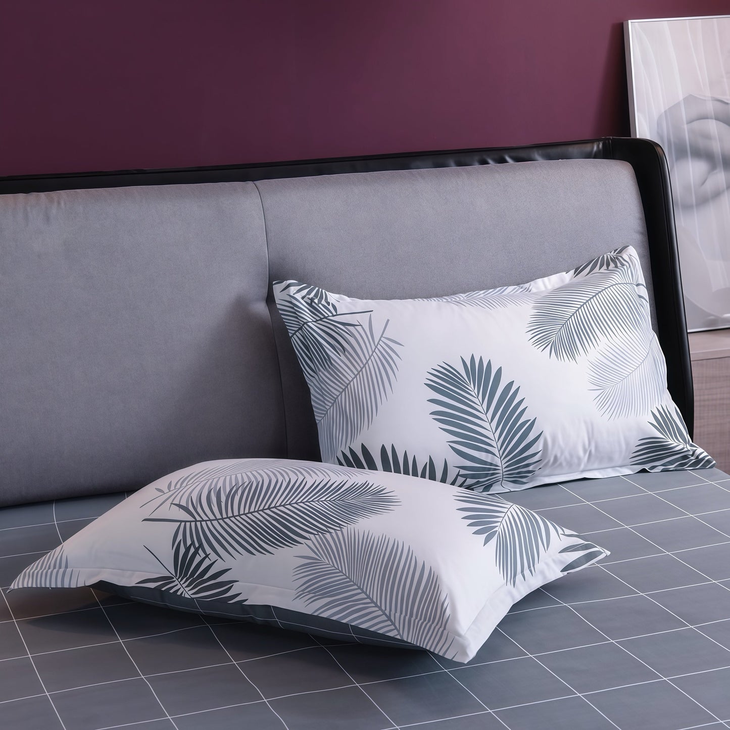 Nordic Style Floral Print Pillowcase - One Piece, Soft and Breathable with Deep Pocket Design, Stain Resistant and Machine Washable. Made of 100% Polyester with Envelope Closure for easy use. Features Active Printing and Woven Craftsmanship at 80-85gsm -