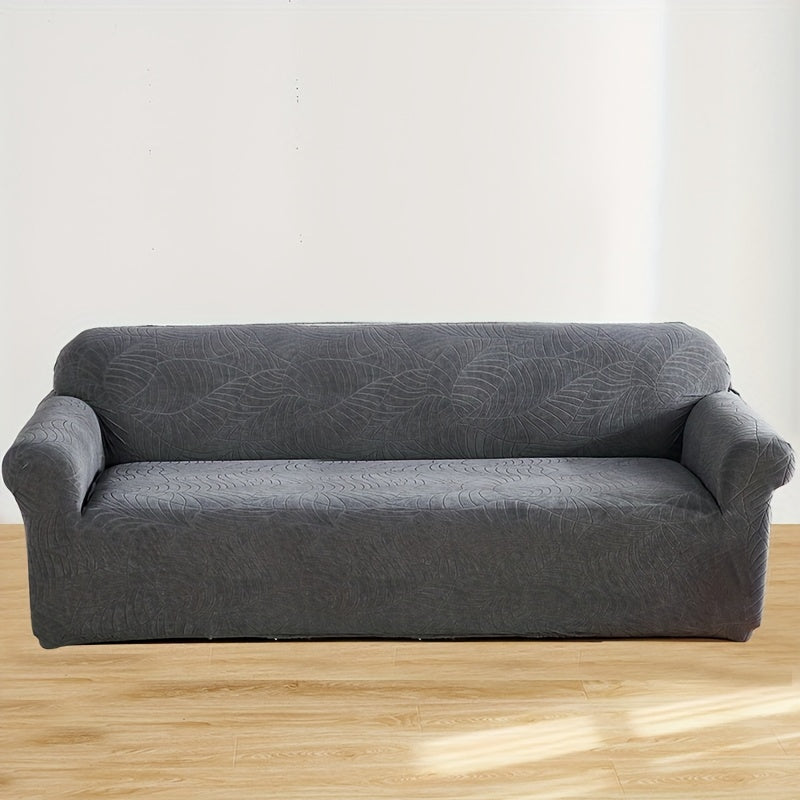 Stretch Sofa Cover with Embossed Design, Fits All Furniture in Nordic Minimalist Style.