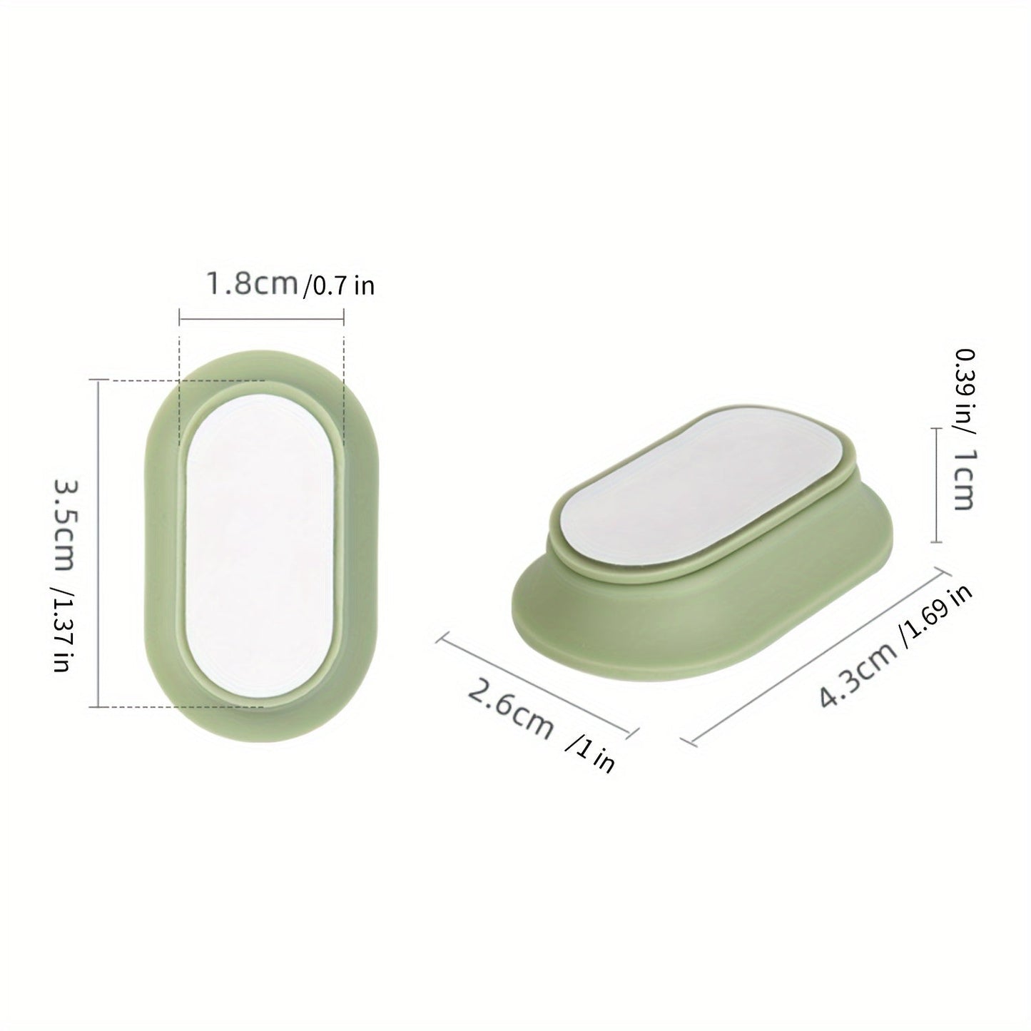 Circular magnetic remote control brackets available in sets of 2, 5, or 10. This casual style silicone wall-mounted hook is practical and features anti-slip strong adhesive, eliminating the need for drilling.